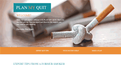 Desktop Screenshot of planmyquit.com